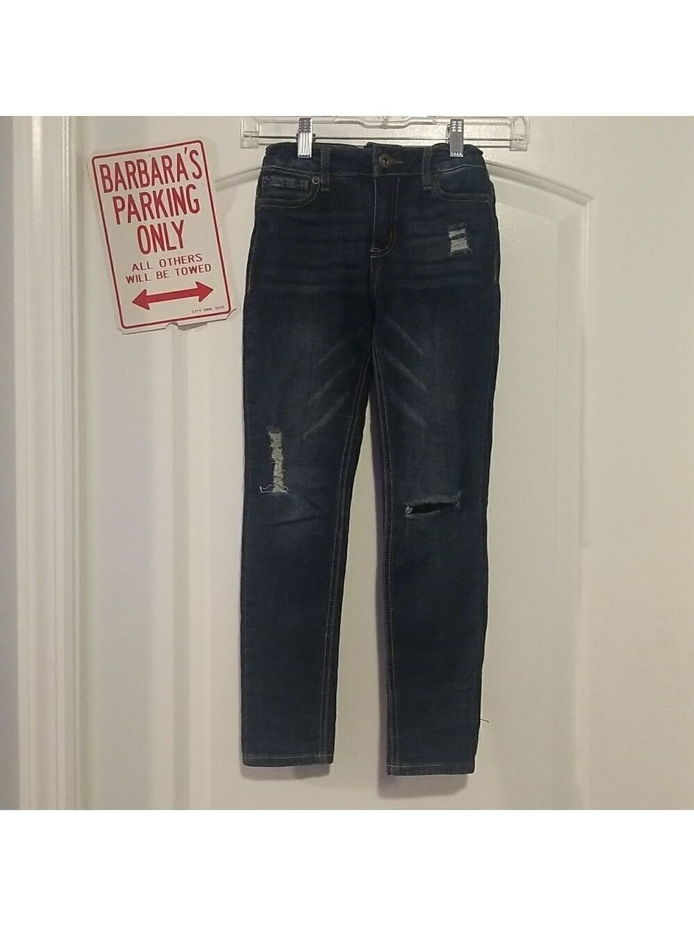 LUCKY BRAND Girls Distressed Zoe Skinny SZ 8 Jeans